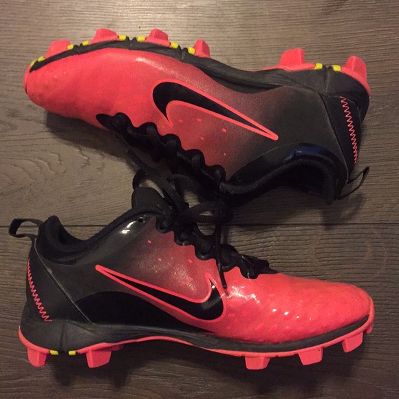 red youth softball cleats